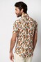 Desoto Rich Floral Garden Pattern Shirt Burnt Orange-Multicolor