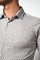 Desoto Rings Half Circles Pattern Shirt Aqua-Beige