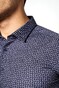 Desoto Rings Half Circles Pattern Shirt Navy