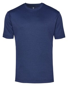 Desoto Roundneck Uni Piqué T-Shirt Midden Blauw