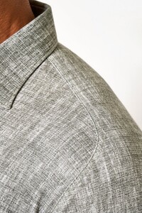Desoto Short Sleeve Linen Look Shirt Khaki