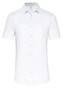 Desoto Short Sleeve Uni Subtle Contrast Overhemd Wit