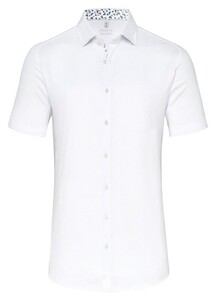 Desoto Short Sleeve Uni Subtle Contrast Shirt White