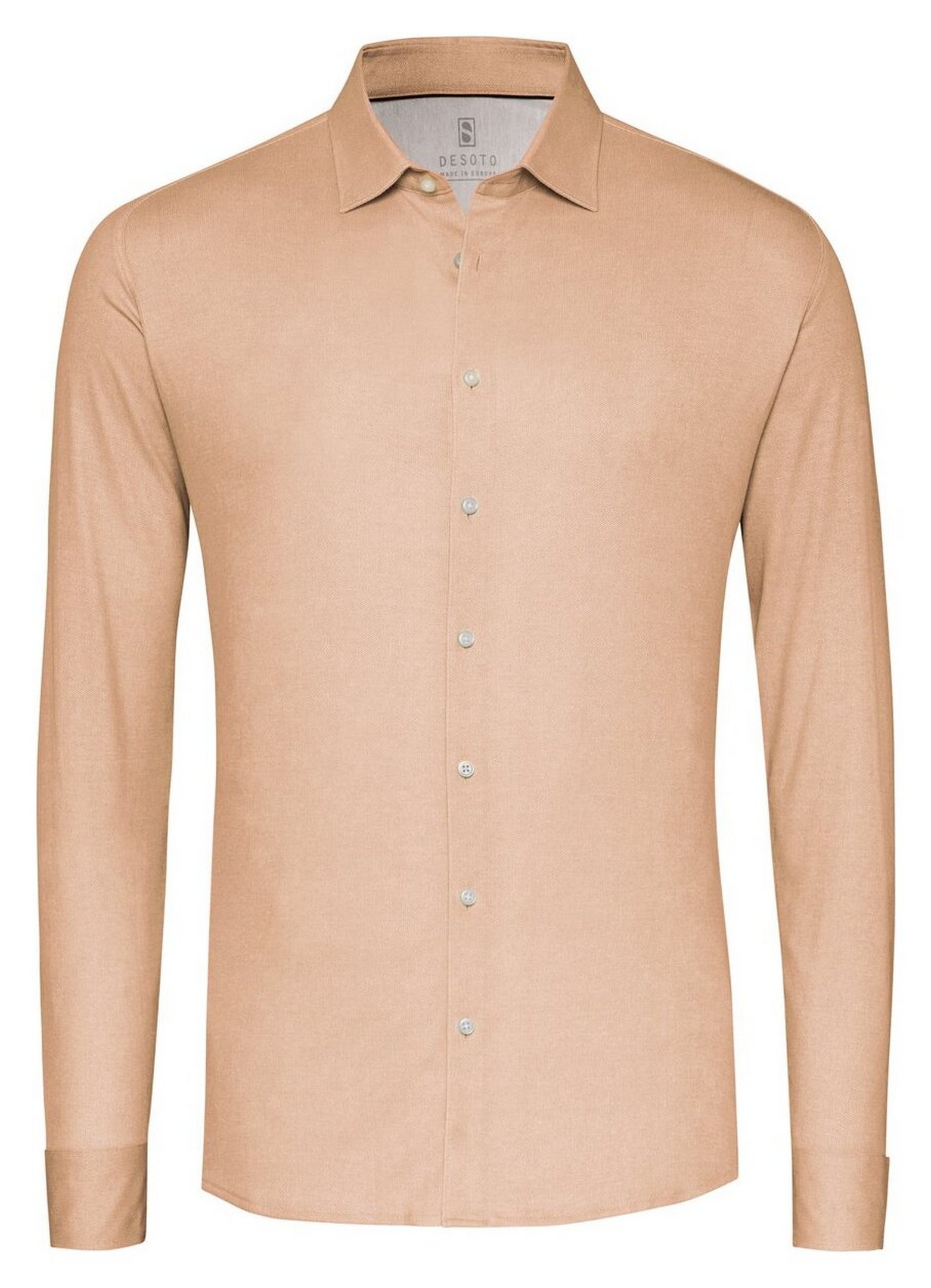 Desoto Solid Color Oxford Look Overhemd Oranje