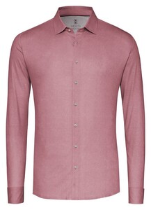Desoto Solid Color Oxford Look Overhemd Rood