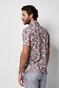 Desoto Stairs And Palms Fantasy Poloshirt Flamingo