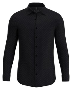 Desoto Subtle Fantasy Check Shirt Black