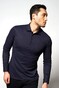 Desoto Subtle Half Circle Waves Fantasy Polo Long Sleeve Navy