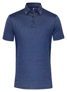 Desoto Subtle Minimal Stripes Poloshirt Navy