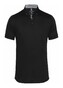 Desoto Uni Button Down Subtle Collar Contrast Poloshirt Black