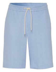 Desoto Uni Color Drawstring Short Oxford Bermuda Licht Blauw