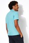 Desoto Uni Fine Contrast Detail Poloshirt Turquoise