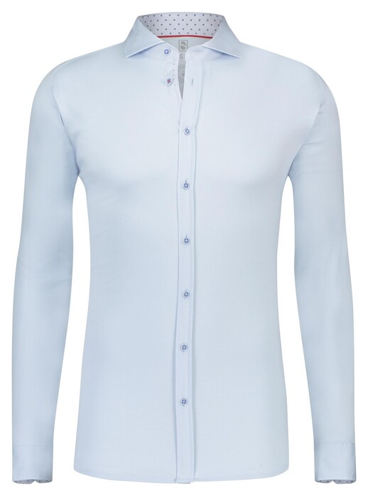Desoto Uni Shark Collar Shirt Light Blue