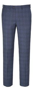 EDUARD DRESSLER Jim S110 Luxury Check Pants Blue