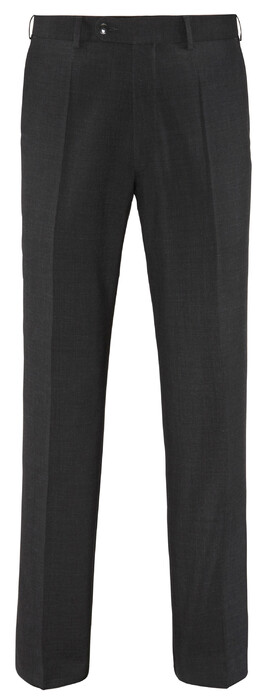 EDUARD DRESSLER Modern Fit Luxury Basic Trouser Anthracite Grey