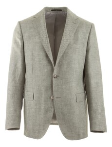 EDUARD DRESSLER Sean Ton-Sur-Ton Piet de Poule Jacket Green