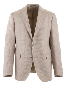 EDUARD DRESSLER Sean Ton-Sur-Ton Piet de Poule Jacket Sand
