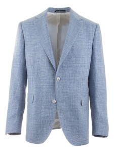 EDUARD DRESSLER Sean Wool Linen Blend Colbert Licht Blauw