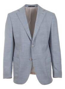 EDUARD DRESSLER Sendrik Fine Herringbone High Comfort Stretch Colbert Licht Blauw