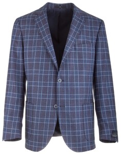 EDUARD DRESSLER Sendrik Shaped Fit Blue-Blue Check Jacket