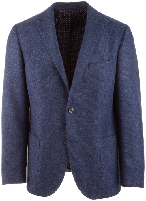 EDUARD DRESSLER Sendrik Shaped Fit Faux-Uni Jacket Mid Blue