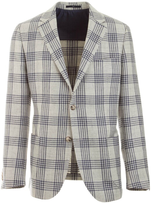 EDUARD DRESSLER Sendrik Structured Check Jacket Grey