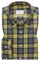 Eterna Allover Check Soft Flanel Easy-Iron Classic Button Down Overhemd Khaki