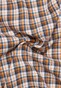 Eterna Check Twill Non-Iron Button-Down Overhemd Oranje