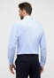 Eterna Cotton Natté Textured Basic Kent Shirt Light Blue