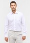 Eterna Cotton Natté Textured Basic Kent Shirt White