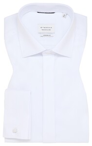 Eterna Cover Shirt Cotton Non-Iron French Cuffs Gala Kent White