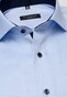 Eterna Cover Shirt Cotton Twill Non-Iron Subtle Contrast Light Blue