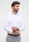 Eterna Cover Shirt Extra Lange Mouw Twill Half-Ply Cotton Non-Iron Overhemd Wit