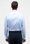 Eterna Cover Shirt Half-Ply Cotton Twill Non-Iron Shark Collar Light Blue