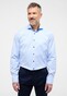 Eterna Cover Shirt Half-Ply Twill Cotton Non-Iron Light Blue