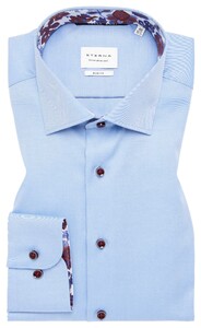 Eterna Cover Shirt Non-Iron Cotton Twill Classic Kent Blue