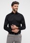 Eterna Cover Shirt Non-Iron Cotton Twill Plain Color Classic Kent Black