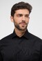 Eterna Cover Shirt Non-Iron Cotton Twill Plain Color Classic Kent Black