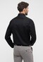 Eterna Cover Shirt Non-Iron Cotton Twill Plain Color Classic Kent Black