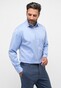 Eterna Cover Shirt Non-Iron Cotton Twill Plain Color Classic Kent Blue