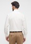 Eterna Cover Shirt Non-Iron Cotton Twill Plain Color Classic Kent Ecru