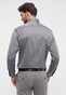 Eterna Cover Shirt Non-Iron Cotton Twill Plain Color Classic Kent Grey