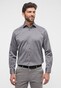 Eterna Cover Shirt Non-Iron Cotton Twill Plain Color Classic Kent Grey