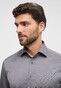 Eterna Cover Shirt Non-Iron Cotton Twill Plain Color Classic Kent Grey