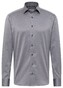 Eterna Cover Shirt Non-Iron Cotton Twill Plain Color Classic Kent Grey