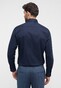 Eterna Cover Shirt Non-Iron Cotton Twill Plain Color Classic Kent Navy