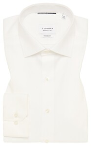 Eterna Cover Shirt Non-Iron Cotton Twill Plain Color Classic Kent Overhemd Ecru