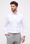 Eterna Cover Shirt Non-Iron Cotton Twill Plain Color Classic Kent Overhemd Wit