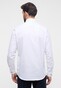 Eterna Cover Shirt Twill Cotton Non-Iron Contrast Buttons Overhemd Wit