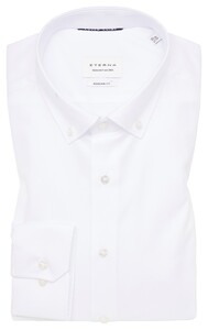 Eterna Cover Shirt Twill Cotton Non-Iron Modern Button-Down Overhemd Wit